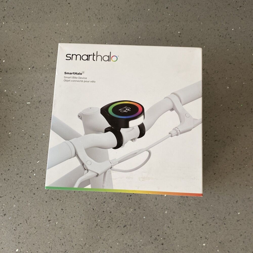 SmartHalo 2 Smart Bike Cycling System Alarm Light GPS Navi Lock  open box